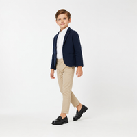 mocassins enfant en cuir à talon photo lifestyle portée