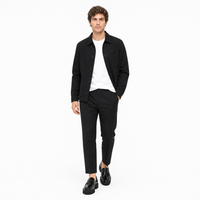 mocassins homme noir verni en cuir shooting porté avec mannequin entier